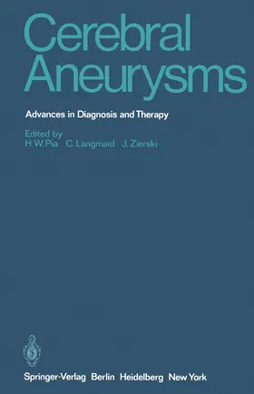 Pia / Langmaid / Zierski |  Cerebral Aneurysms | Buch |  Sack Fachmedien
