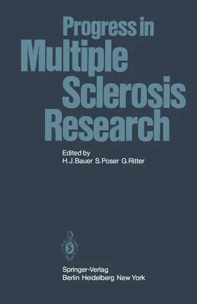 Bauer / Poser / Ritter |  Progress in Multiple Sclerosis Research | Buch |  Sack Fachmedien