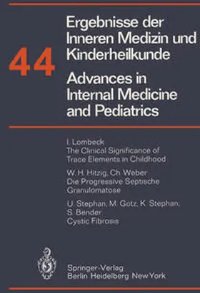 Frick / Harnack / Martini |  Ergebnisse der Inneren Medizin und Kinderheilkunde/Advances in Internal Medicine and Pediatrics | eBook | Sack Fachmedien