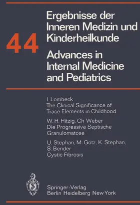 Frick / Harnack / Martini | Ergebnisse der Inneren Medizin und Kinderheilkunde/Advances in Internal Medicine and Pediatrics | Buch | 978-3-642-67559-1 | www.sack.de