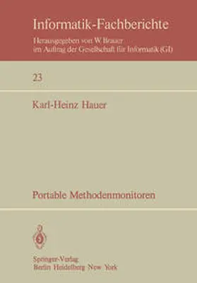 Hauer |  Portable Methodenmonitoren | eBook | Sack Fachmedien
