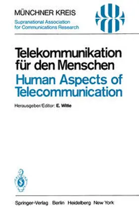 Witte |  Telekommunikation für den Menschen / Human Aspects of Telecommunication | eBook | Sack Fachmedien