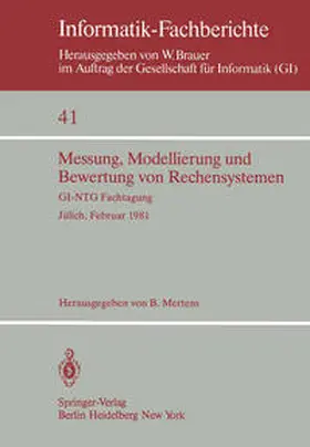 Mertens |  Messung, Modellierung und Bewertung von Rechensystemen | eBook | Sack Fachmedien