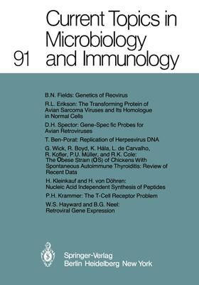 Henle / Maaløe / Hofschneider |  Current Topics in Microbiology and Immunology | Buch |  Sack Fachmedien