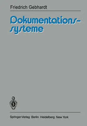 Gebhardt |  Dokumentationssysteme | eBook | Sack Fachmedien