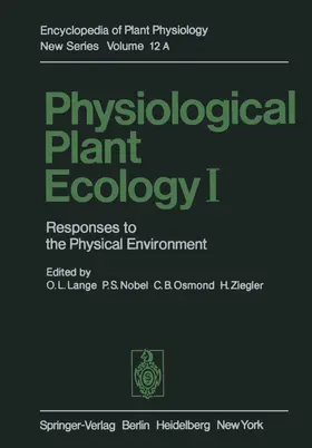 Lange / Nobel / Osmond |  Physiological Plant Ecology I | Buch |  Sack Fachmedien