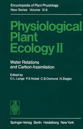 Lange |  Physiological Plant Ecology II | eBook | Sack Fachmedien