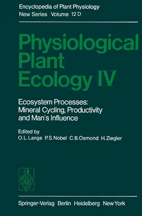 Lange / Nobel / Osmond | Physiological Plant Ecology IV | Buch | 978-3-642-68158-5 | www.sack.de