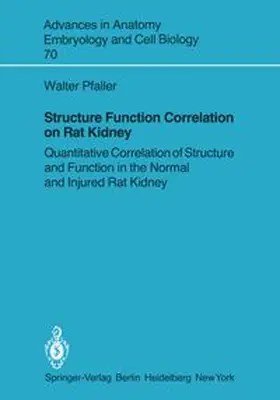 Pfaller |  Structure Function Correlation on Rat Kidney | eBook | Sack Fachmedien