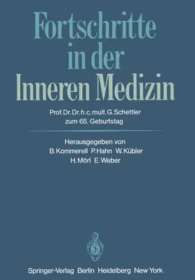 Kommerell / Hahn / Kübler |  Fortschritte in der Inneren Medizin | Buch |  Sack Fachmedien