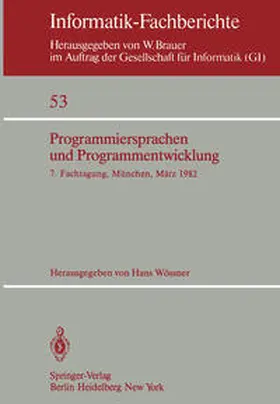 Wössner |  Programmiersprachen und Programmentwicklung | eBook | Sack Fachmedien