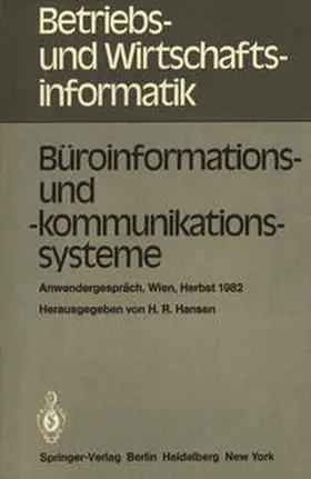Hansen |  Büroinformations- und -kommunikationssysteme | eBook | Sack Fachmedien