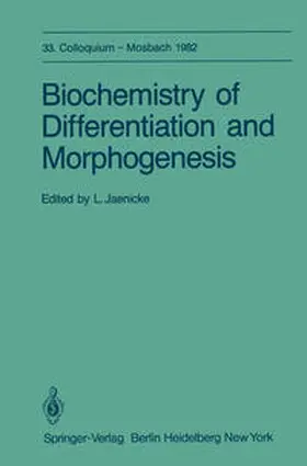 Jaenicke | Biochemistry of Differentiation and Morphogenesis | E-Book | www.sack.de