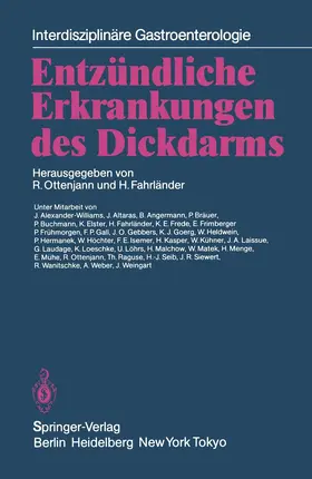 Ottenjann / Fahrländer |  Entzündliche Erkrankungen des Dickdarms | Buch |  Sack Fachmedien