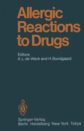 Weck / Bundgaard |  Allergic Reactions to Drugs | Buch |  Sack Fachmedien