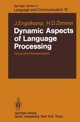 Zimmer / Engelkamp |  Dynamic Aspects of Language Processing | Buch |  Sack Fachmedien