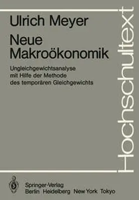 Meyer |  Neue Makroökonomik | eBook | Sack Fachmedien