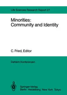 Dummett / Fried / Murray |  Minorities: Community and Identity | eBook | Sack Fachmedien