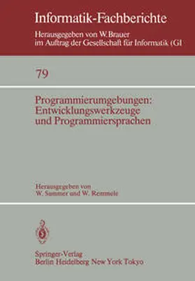Sammer / Remmele |  Programmierumgebungen: Entwicklungswerkzeuge und Programmiersprachen | eBook | Sack Fachmedien