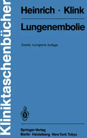 Heinrich / Klink | Lungenembolie | E-Book | sack.de