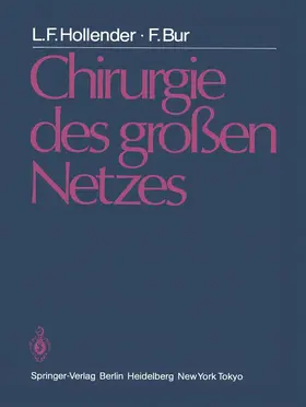 Hollender / Bur |  Chirurgie des großen Netzes | Buch |  Sack Fachmedien