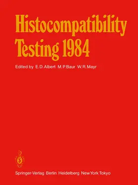 Albert / Mayr / Baur |  Histocompatibility Testing 1984 | Buch |  Sack Fachmedien