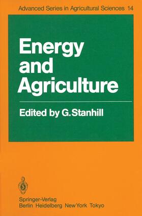 Stanhill |  Energy and Agriculture | Buch |  Sack Fachmedien