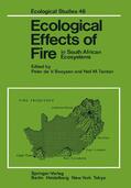 Tainton / Booysen |  Ecological Effects of Fire in South African Ecosystems | Buch |  Sack Fachmedien