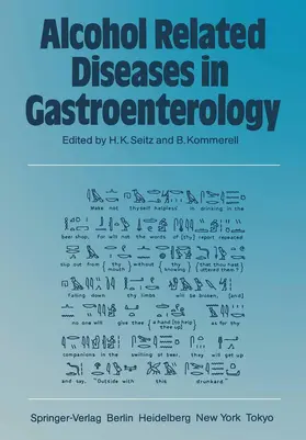 Seitz / Kommerell |  Alcohol Related Diseases in Gastroenterology | Buch |  Sack Fachmedien