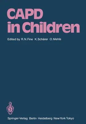Fine / Schäfer / Mehls |  CAPD in Children | Buch |  Sack Fachmedien