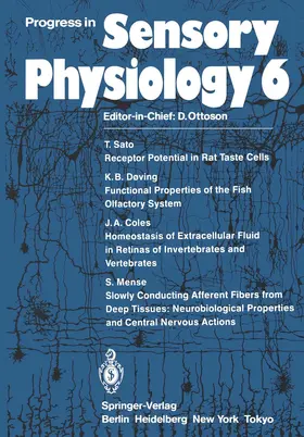  Progress in Sensory Physiology | Buch |  Sack Fachmedien