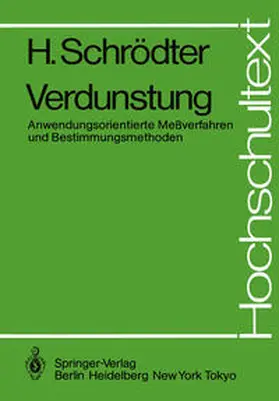 Schrödter | Verdunstung | E-Book | www.sack.de