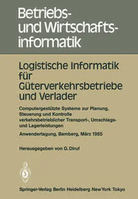 Diruf |  Logistische Informatik für Güterverkehrsbetriebe und Verlader | eBook | Sack Fachmedien