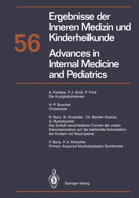  Ergebnisse der Inneren Medizin und Kinderheilkunde / Advances in Internal Medicine and Pediatrics | Buch |  Sack Fachmedien