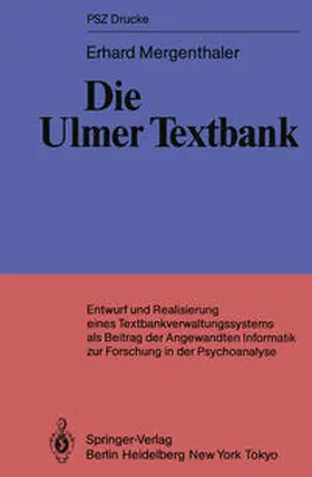 Mergenthaler |  Die Ulmer Textbank | eBook | Sack Fachmedien