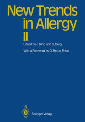 Ring / Burg |  New Trends in Allergy II | Buch |  Sack Fachmedien