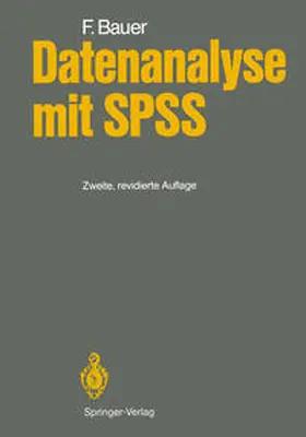 Bauer |  Datenanalyse mit SPSS | eBook | Sack Fachmedien