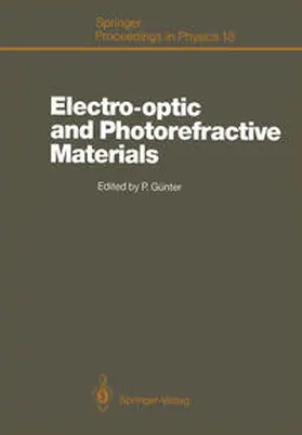 Günter |  Electro-optic and Photorefractive Materials | eBook | Sack Fachmedien