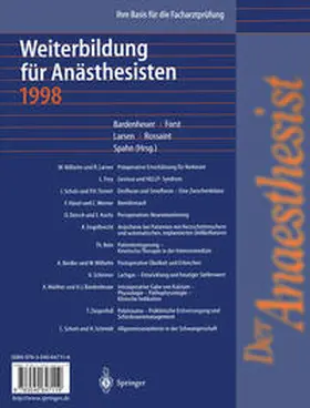 Bardenheuer / Forst / Larsen |  Der Anaesthesist Weiterbildung für Anästhesisten 1998 | eBook | Sack Fachmedien