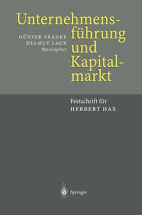 Franke / Laux |  Unternehmensführung und Kapitalmarkt | eBook | Sack Fachmedien