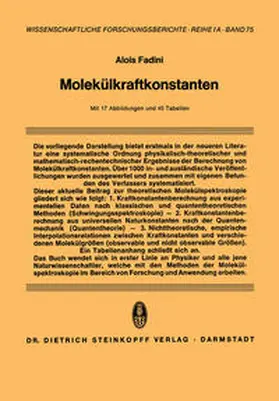 Fadini |  Molekülkraftkonstanten | eBook | Sack Fachmedien