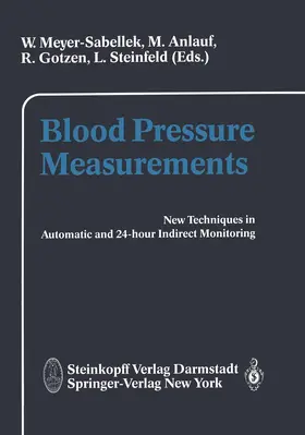 Meyer-Sabellek / Anlauf / Gotzen |  Blood Pressure Measurements | Buch |  Sack Fachmedien
