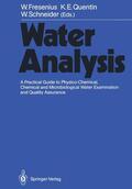 Quentin / Fresenius / Schneider |  Water Analysis | Buch |  Sack Fachmedien