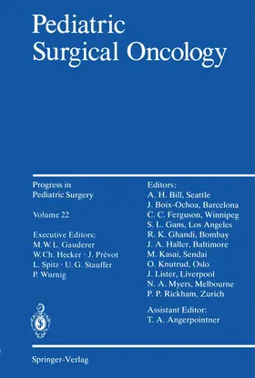 Spitz / Wurnig / Angerpointner |  Pediatric Surgical Oncology | Buch |  Sack Fachmedien