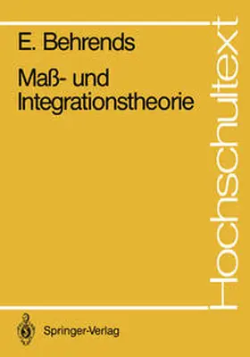 Behrends | Maß- und Integrationstheorie | E-Book | sack.de