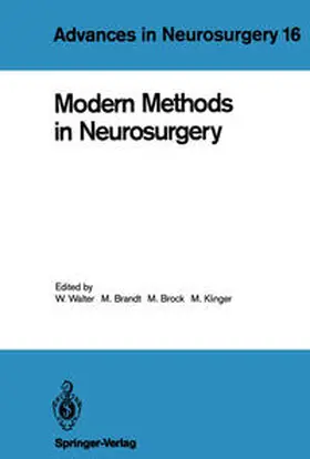 Walter / Brandt / Brock |  Modern Methods in Neurosurgery | eBook | Sack Fachmedien