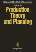 Fandel / Reese / Dyckhoff |  Essays on Production Theory and Planning | Buch |  Sack Fachmedien
