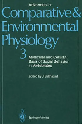 Balthazart |  Molecular and Cellular Basis of Social Behavior in Vertebrates | eBook | Sack Fachmedien
