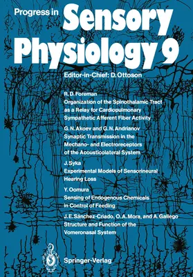  Progress in Sensory Physiology 9 | Buch |  Sack Fachmedien