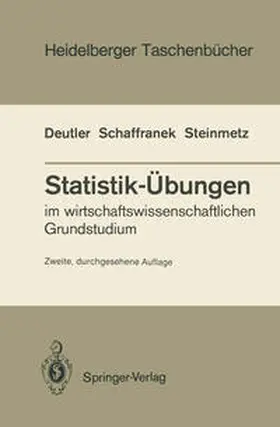 Deutler / Schaffranek / Steinmetz |  Statistik-Übungen | eBook | Sack Fachmedien